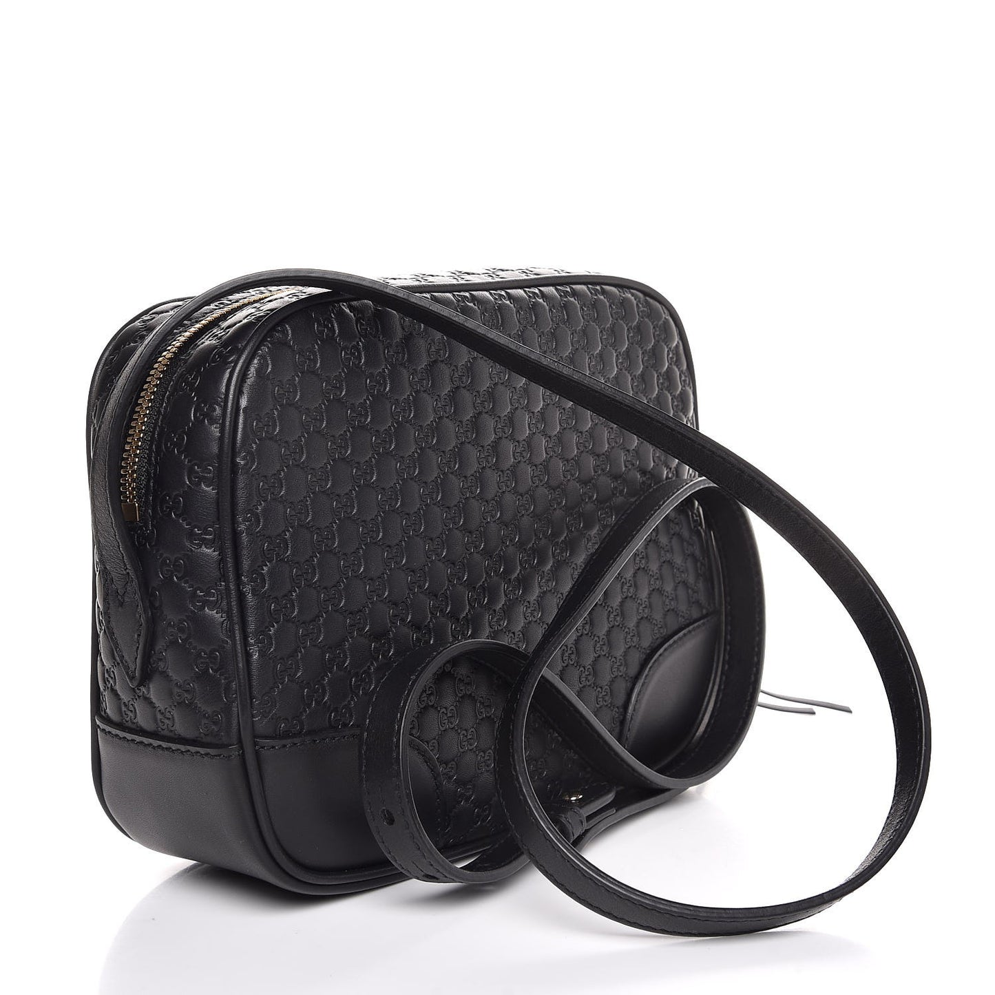 Microguccissima Mini Bree Messenger Bag Black