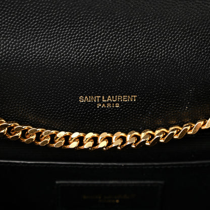 Saint Laurent Grain De Poudre Classic Monogram Kate Tassel Chain Wallet Black 6 of 12