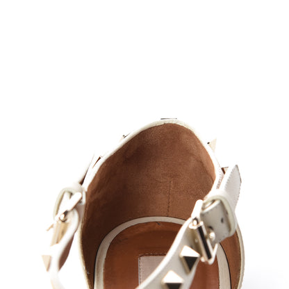 Valentino Garavani Nappa Rockstud Flat Sandals 39 White 14 of 17