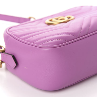 Gucci Calfskin Matelasse Small GG Marmont Chain Shoulder Bag Candy Mousse 6 of 11