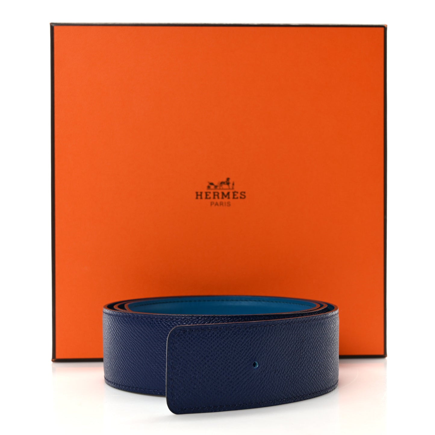 Epsom Swift 42mm Belt Strap 95 38 Colvert Bleu Saphir