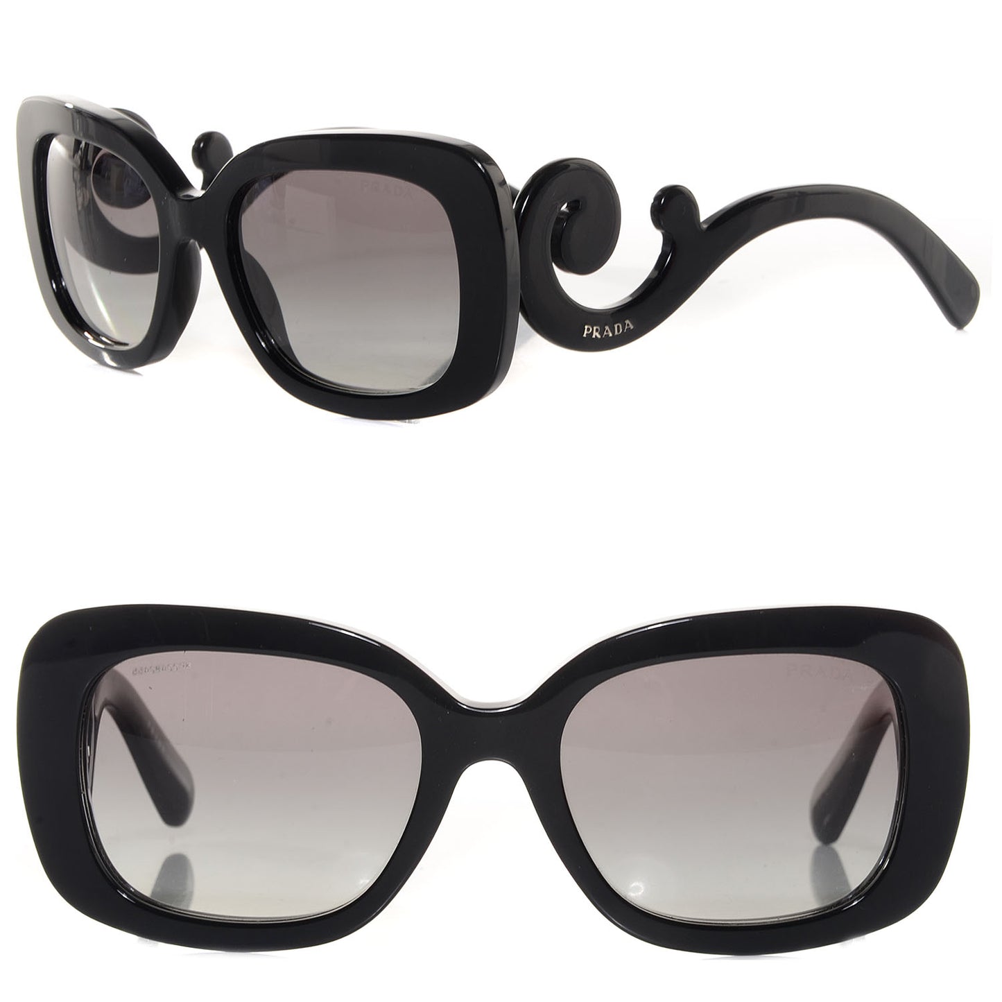 Acetate Baroque Sunglasses SPR 27O Black