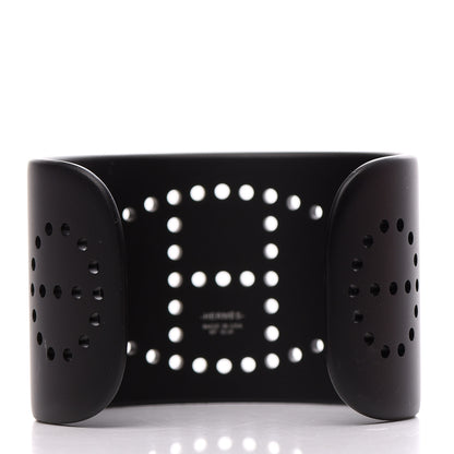 Hermes Aluminium Evelyne Sunset Cuff Bracelet T2 Black 3 of 4