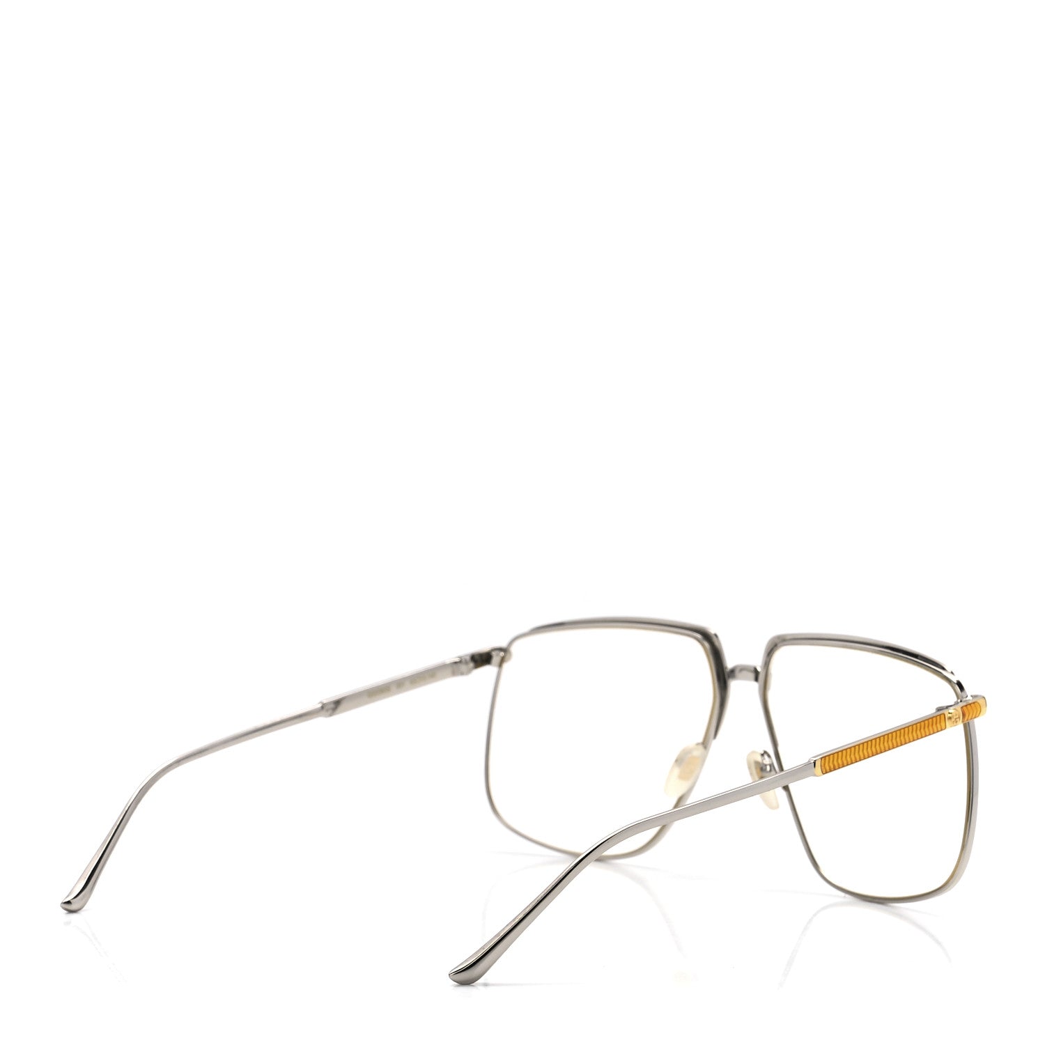 Gucci Metal Aviator Sunglasses GG0365S Silver Yellow 4 of 9