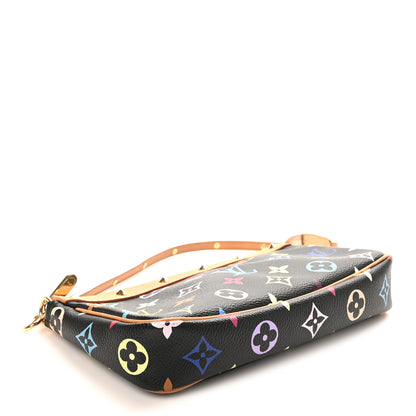 Louis Vuitton Monogram Multicolor Pochette Accessories Black 4 of 9