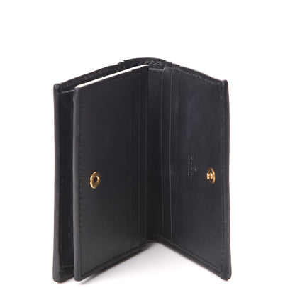 Gucci Calfskin Queen Margaret Card Case Wallet Black Mystic White 5 of 9
