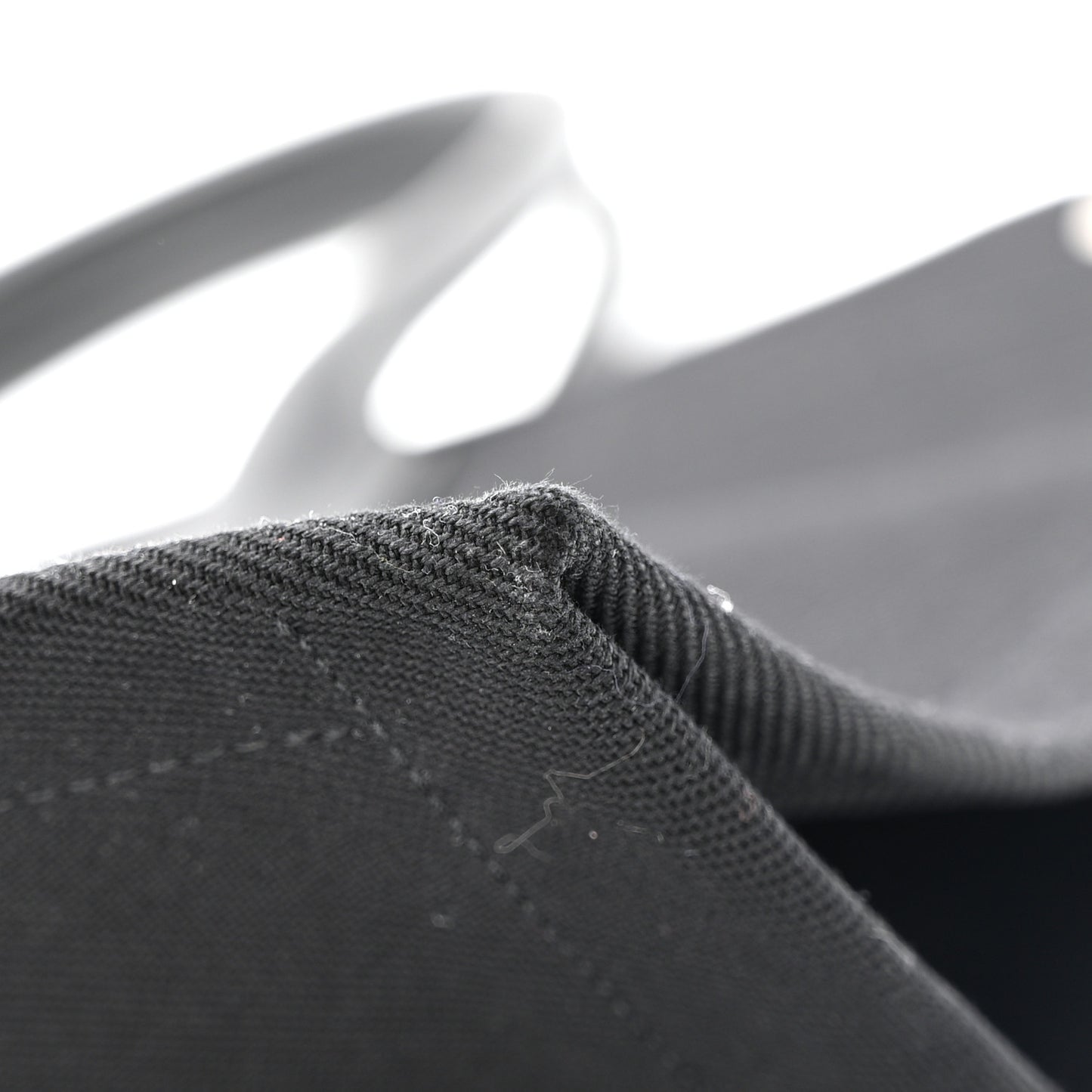 Linen Calfskin Rive Gauche Tote Black