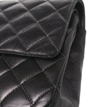 Chanel Metallic Lambskin Quilted Medium Double Flap Pewter 10 of 10