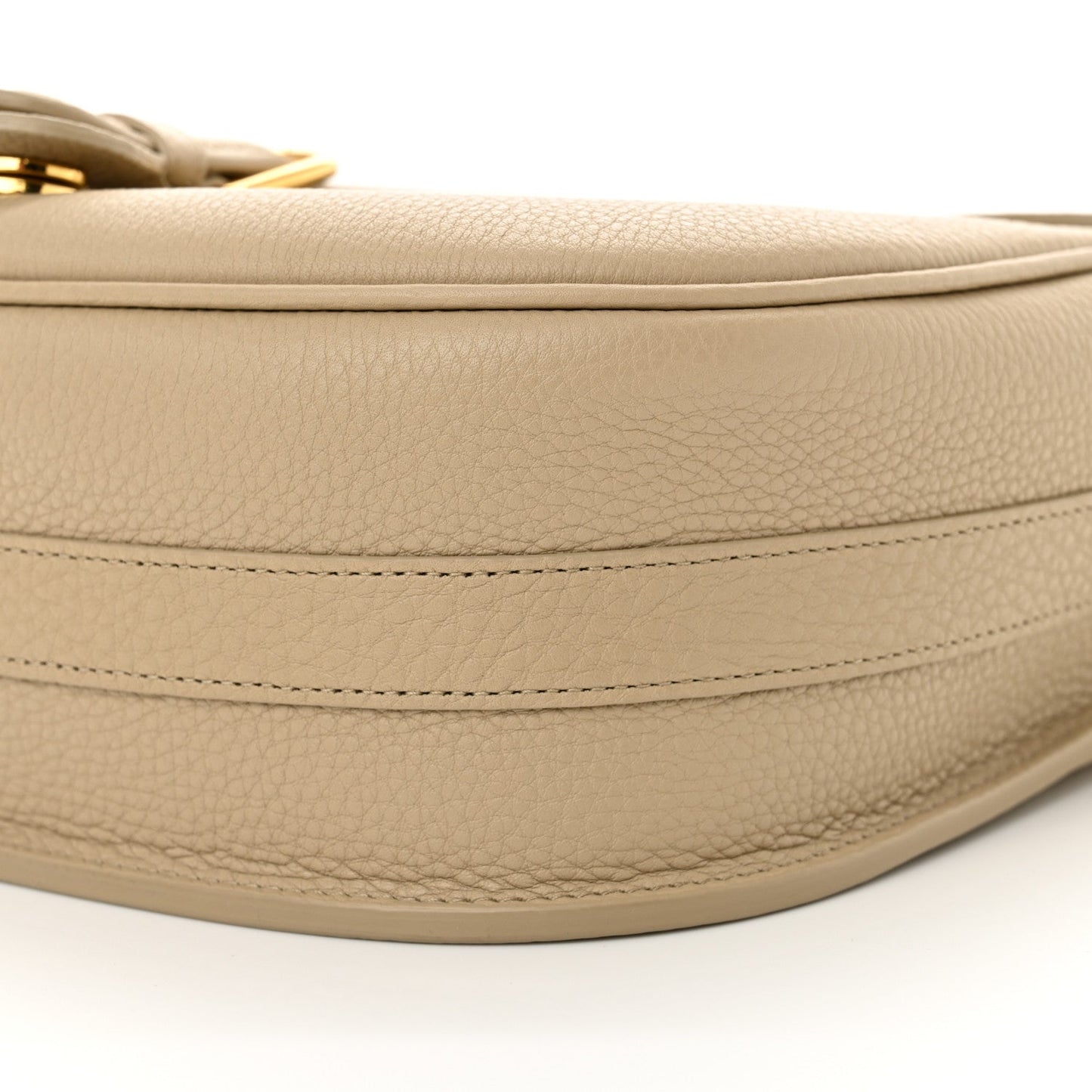Grained Calfskin Large Bobby Flap Warm Taupe