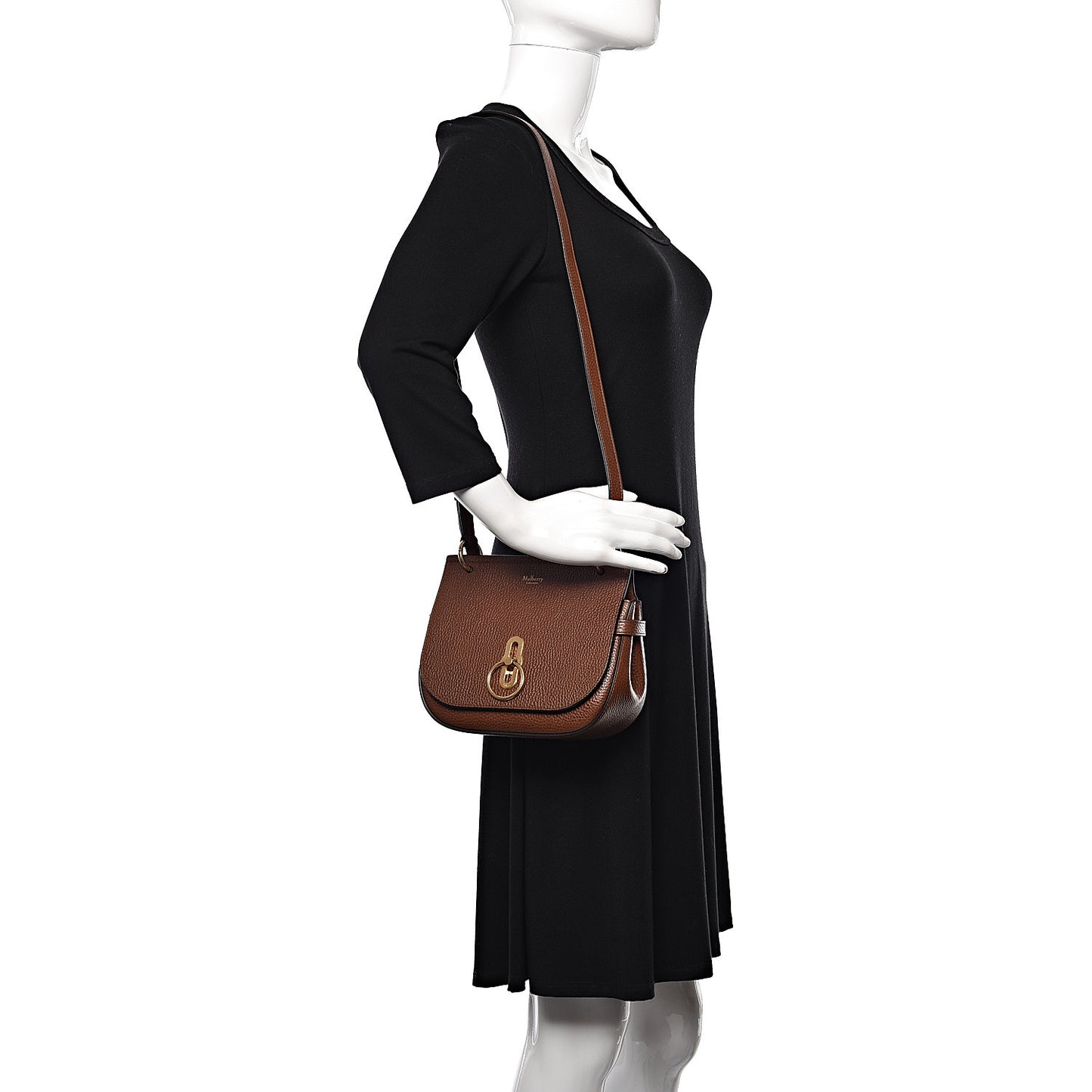 Small Classic Grain Small Amberley Satchel Oak