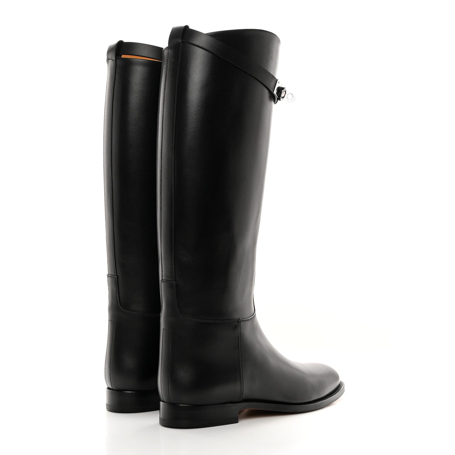 Hermes Box Kelly Jumping Boots 39 Black 4 of 9