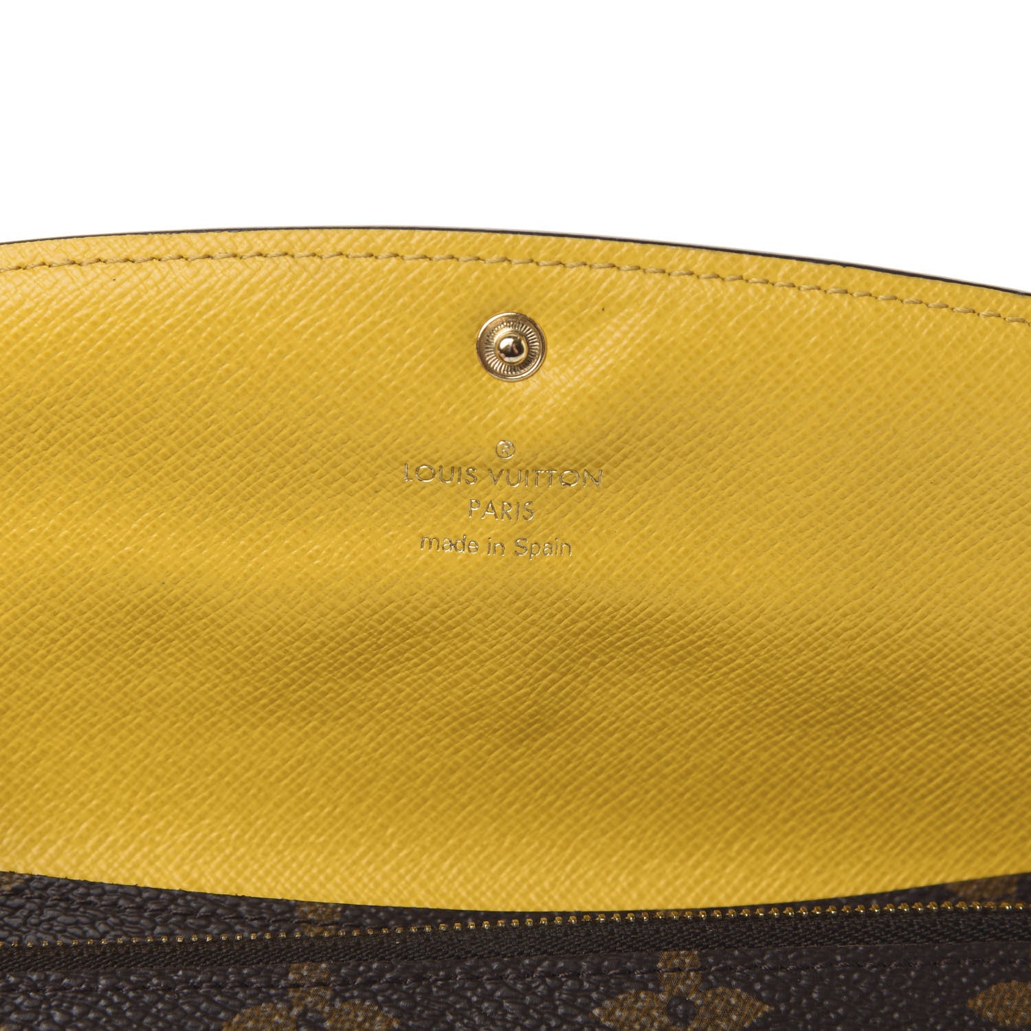 Louis Vuitton Monogram Emilie Wallet Jonquille 6 of 9
