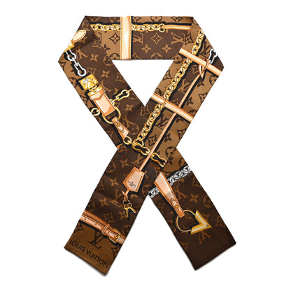 Louis Vuitton Silk Monogram Confidential Bandeau Brown 1 of 4