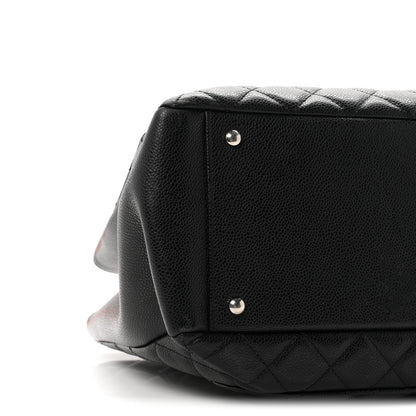 Chanel Caviar Quilted XL Grand Shopping Tote GST Black 9 of 12