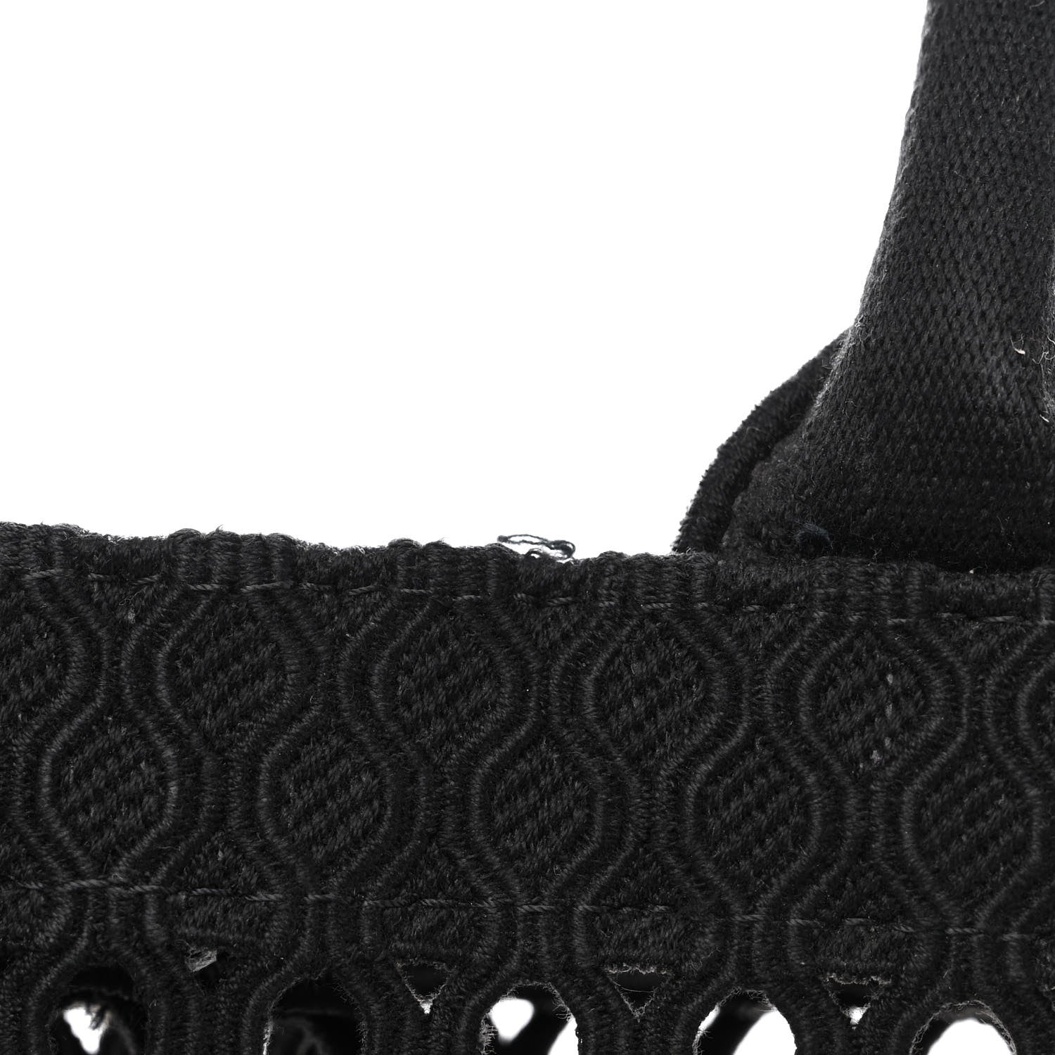 Christian Dior Mesh Embroidered Large Book Tote Black 10 of 10