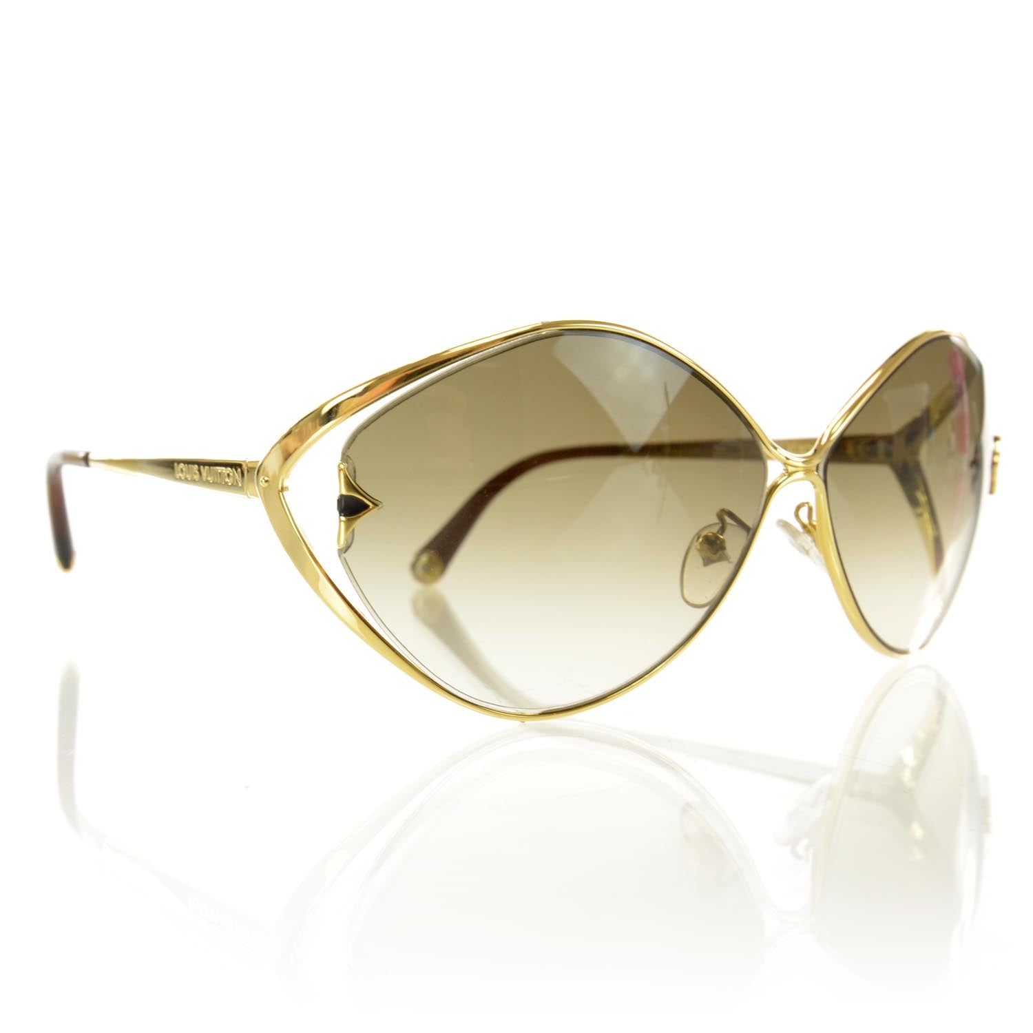 Louis Vuitton Laurel Sunglasses Brown Glitter 1 of 6
