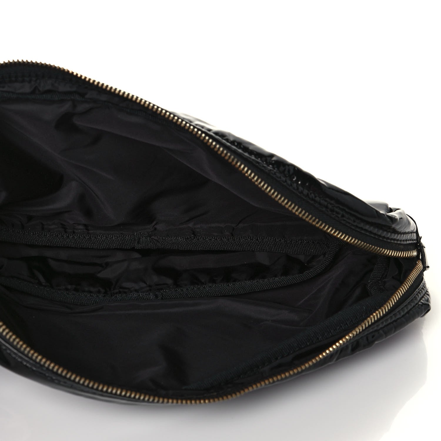 Prada Vernice Cosmetic Pouch Black 5 of 10