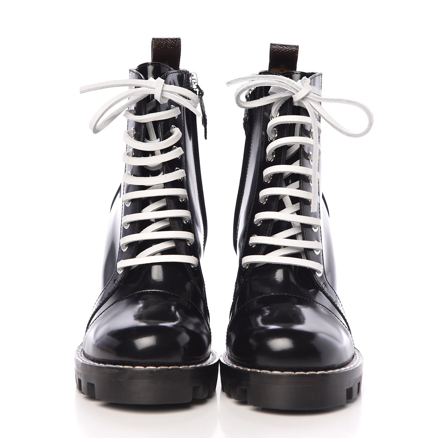 Louis Vuitton Glazed Calfskin Star Trail Ankle Boots 36 Black 2 of 7