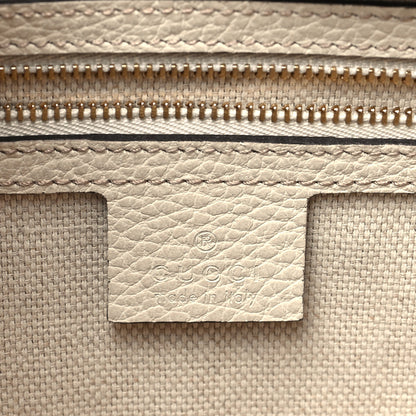 Gucci Dollar Calfskin Medium Soho Top Handle Satchel Blue Hibiscus Red Mystic White 6 of 10