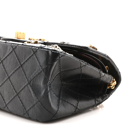 Chanel Aged Calfskin Lucky Charms 2.55 Reissue 224 Flap Black 10 of 10