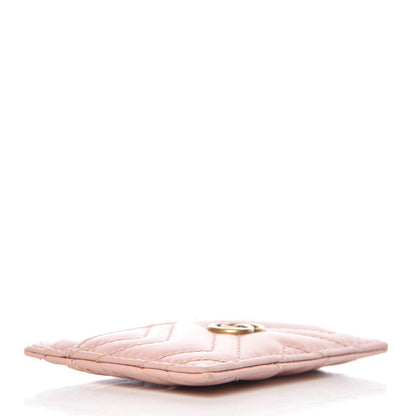 Gucci Calfskin Matelasse GG Marmont Card Holder Perfect Pink 7 of 14