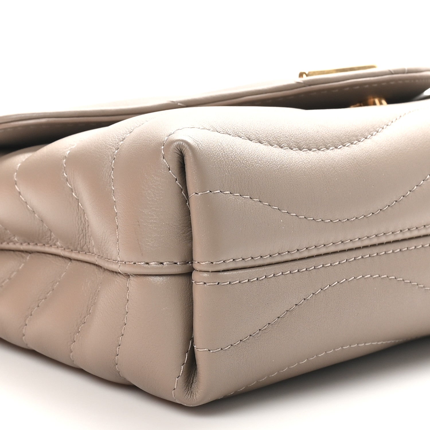 Louis Vuitton Calfskin LV New Wave Chain Bag Taupe 8 of 10