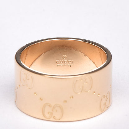 Gucci 18K Yellow Gold 9mm Icon Band Ring 49 5 4 of 4