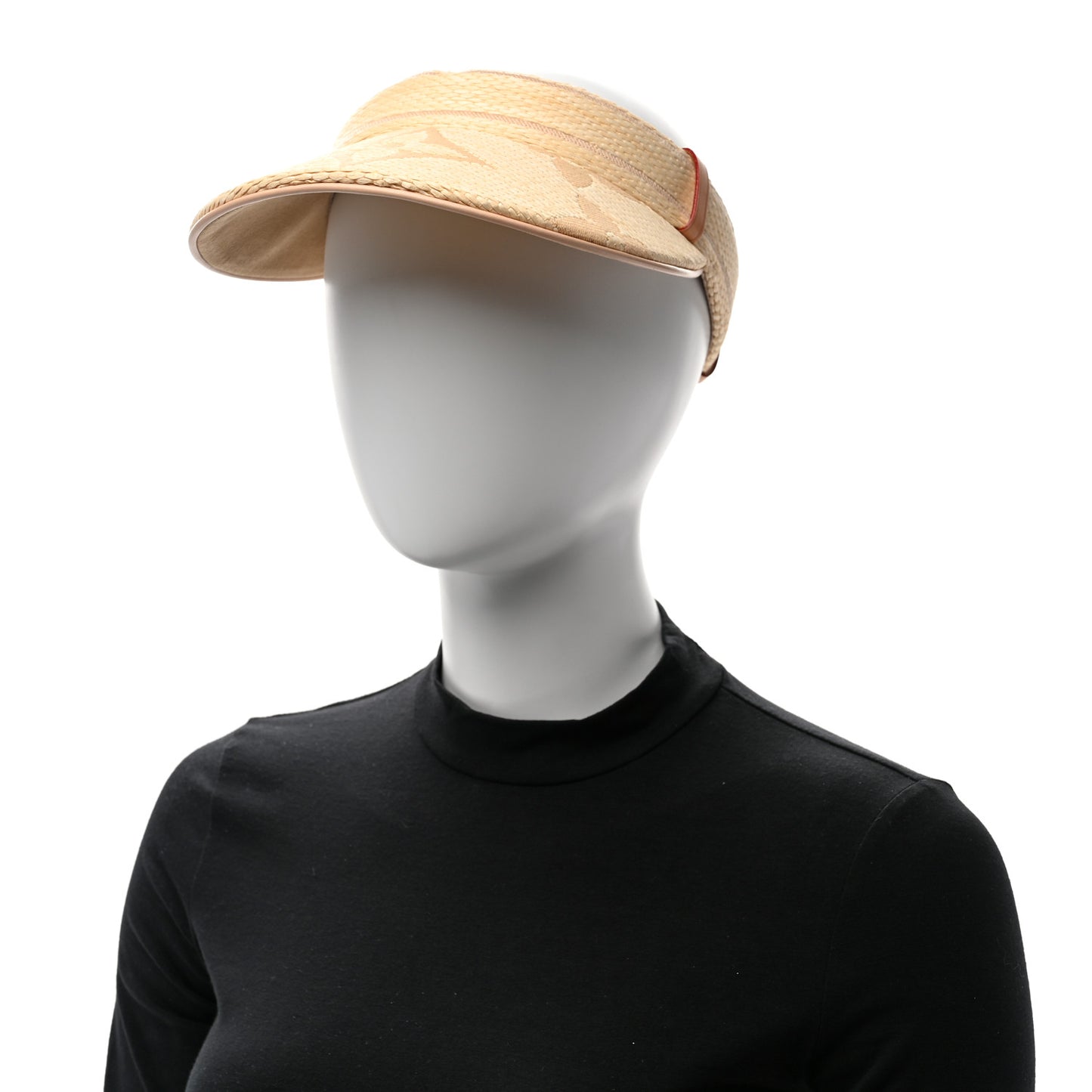Cotton Raffia Effect Beachview Visor Natural