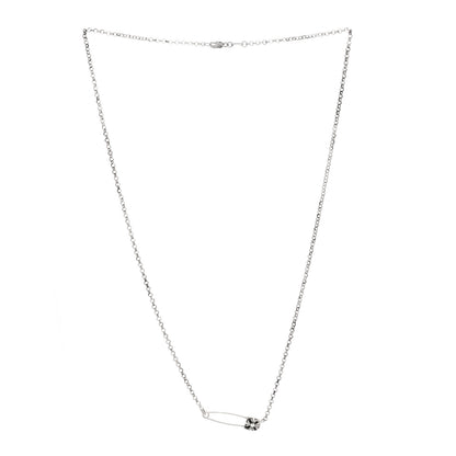 Chrome Hearts Sterling Silver Safety Pin Pendant Necklace 3 of 4