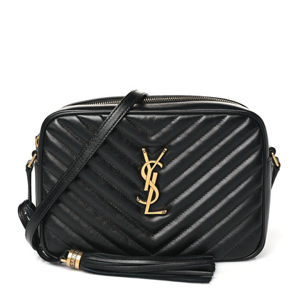 Saint Laurent Calfskin Matelasse Monogram Lou Camera Bag Black 1 of 10