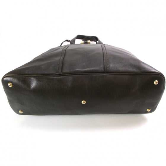 Saint Laurent Leather Large Muse Chocolate Brown 4 of 13