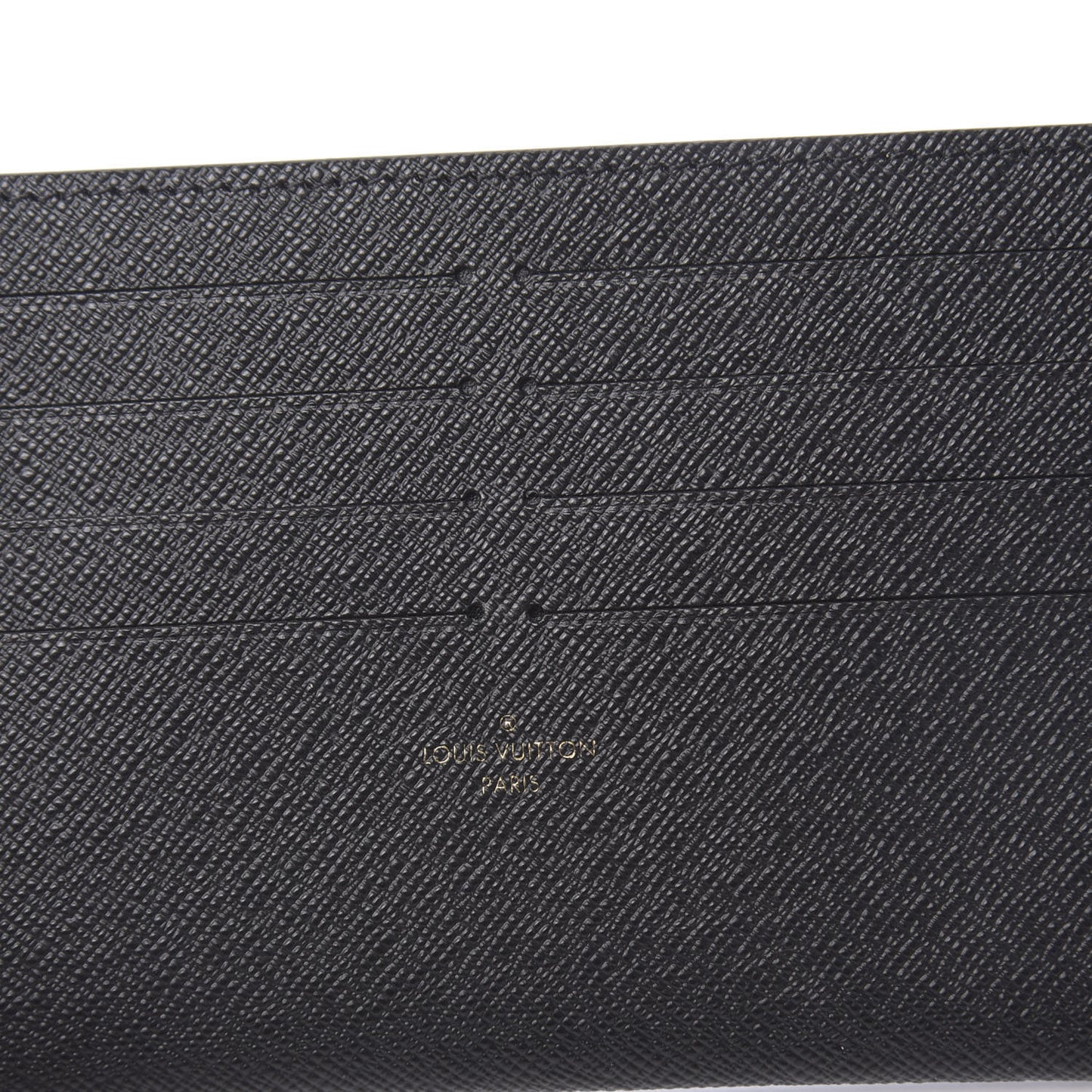 Calfskin Felicie Chain Wallet Card Holder Insert Black