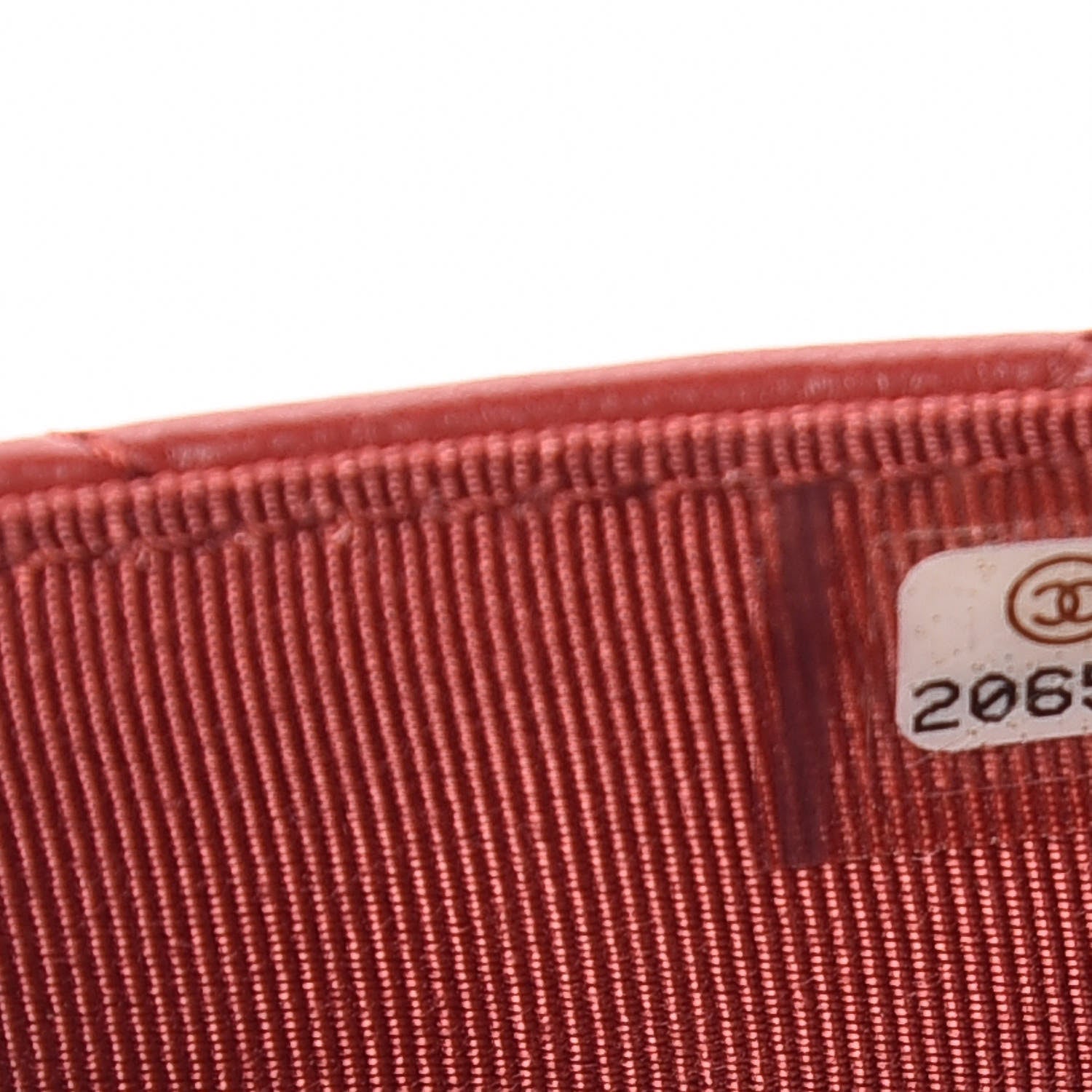 Chanel Lambskin Quilted Wallet On Chain WOC Red 10 of 11