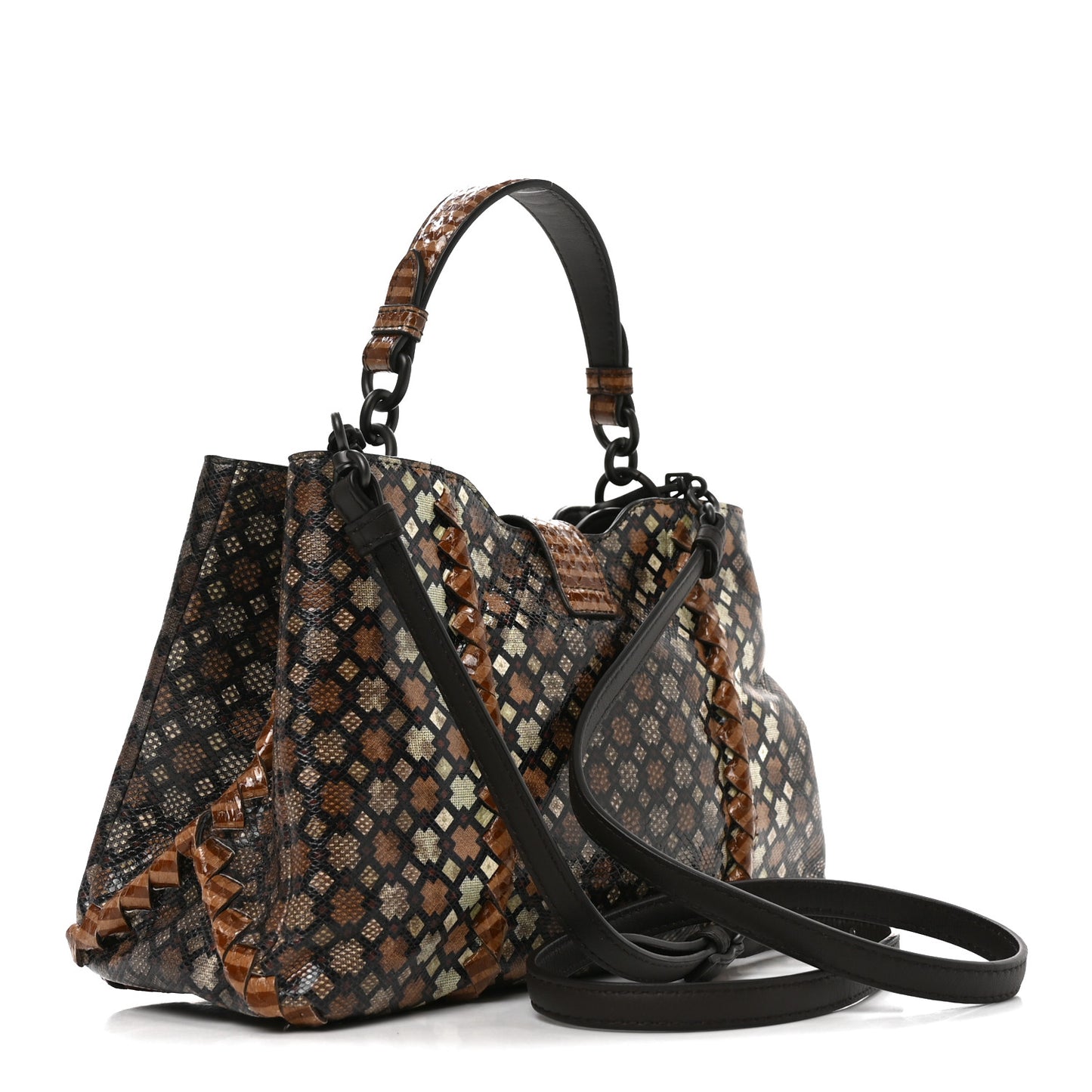 Karung Snakeskin Mini Roma Brown Multicolor