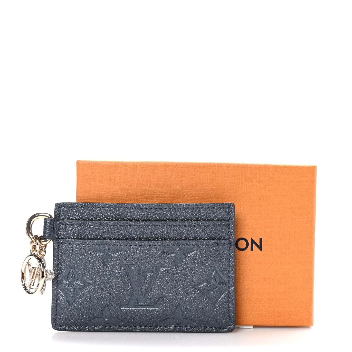 Empreinte Monogram LV Charms Card Holder Navy Blue