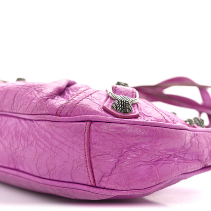 Balenciaga Agneau Arena Le Cagole Mini Purse With Chain Lipstick Pink 10 of 15