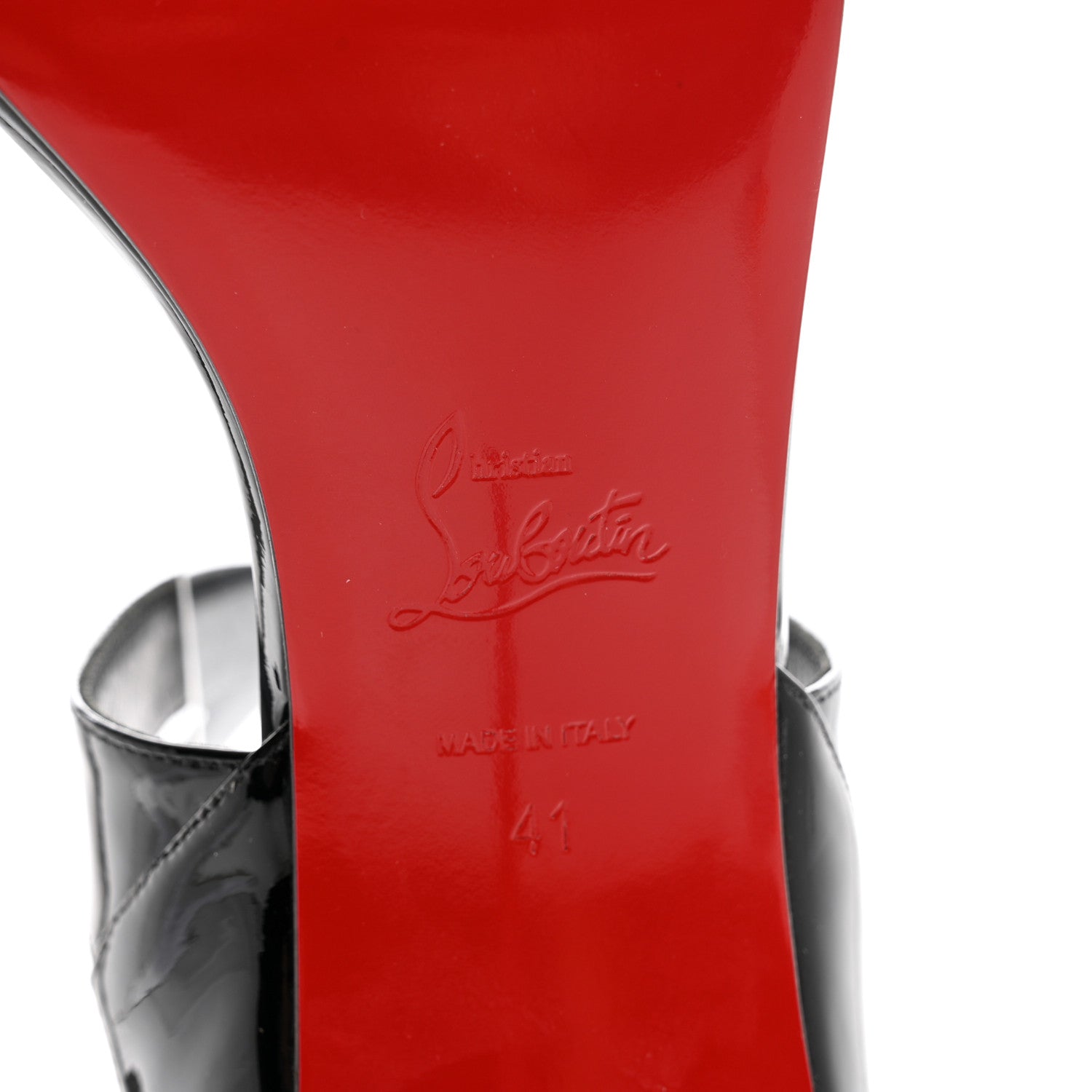 Christian Louboutin Patent Open Liloo 85 Sandals 41 Black 6 of 8