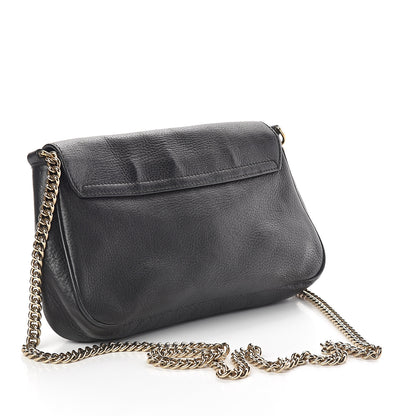 Gucci Pebbled Calfskin Medium Soho Flap Crossbody Black 3 of 8