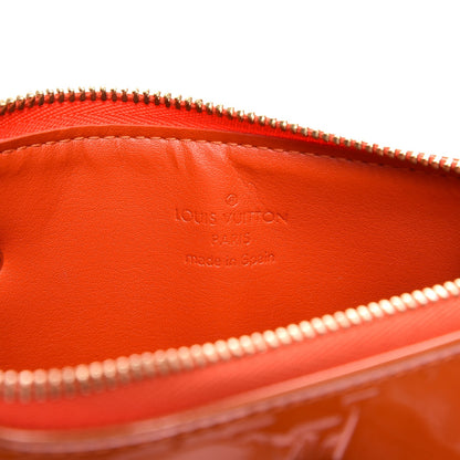 Louis Vuitton Vernis Lexington Fleurs Pochette Orange 6 of 9