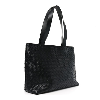Bottega Veneta Calfskin Intrecciato Small Zipped Tote Black 3 of 11