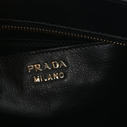 Prada Glace Calfskin Tote Black 6 of 10