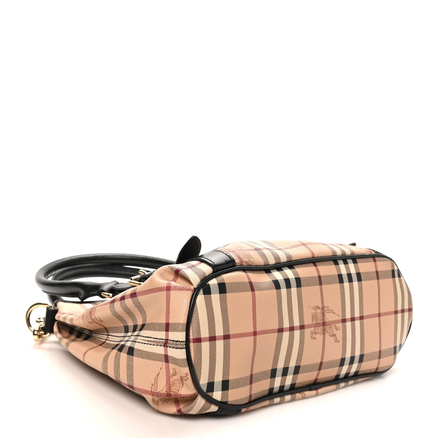 Burberry Haymarket Check Small Northfield Tote Black 4 of 9