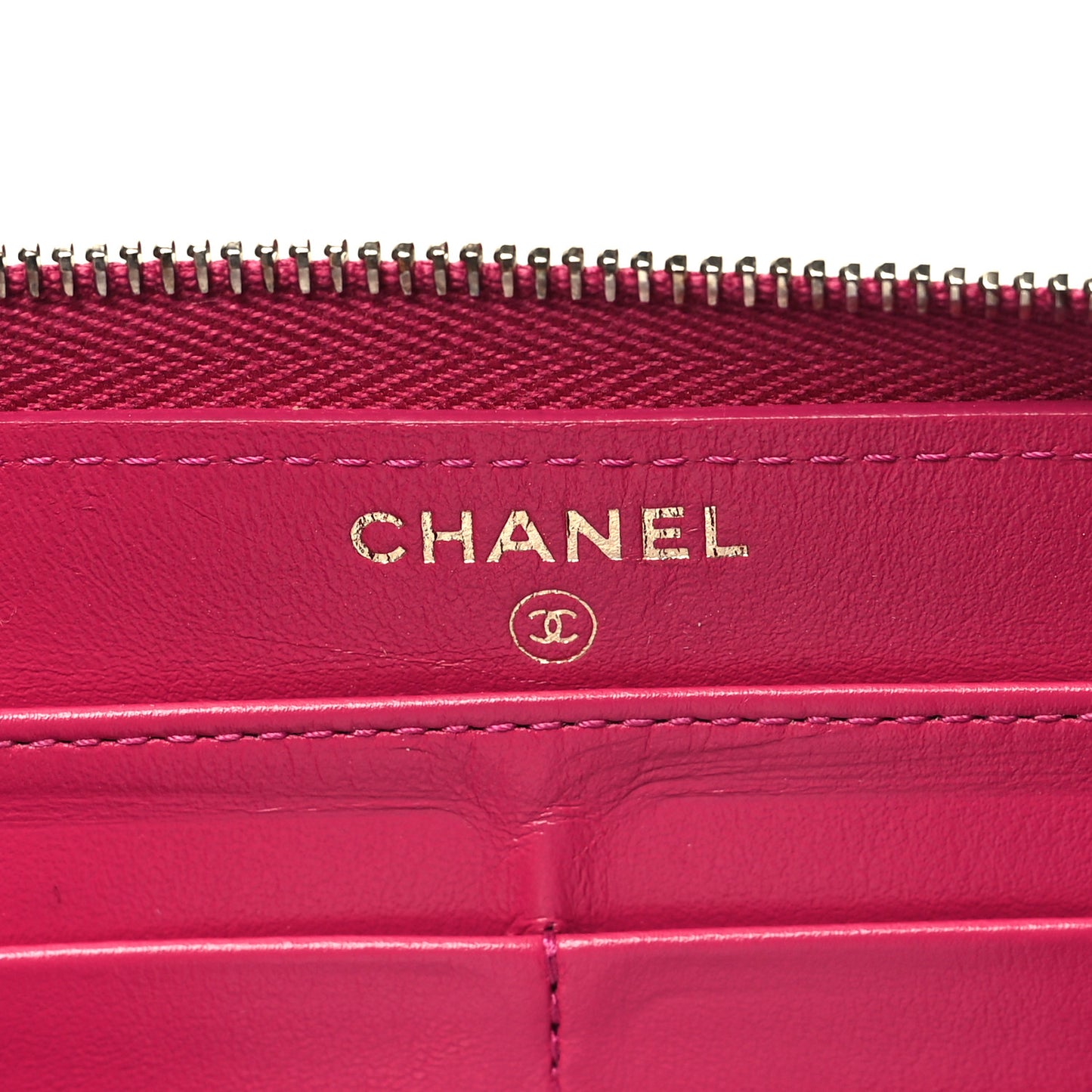Caviar Quilted Large Gusset Zip Around Wallet Pink