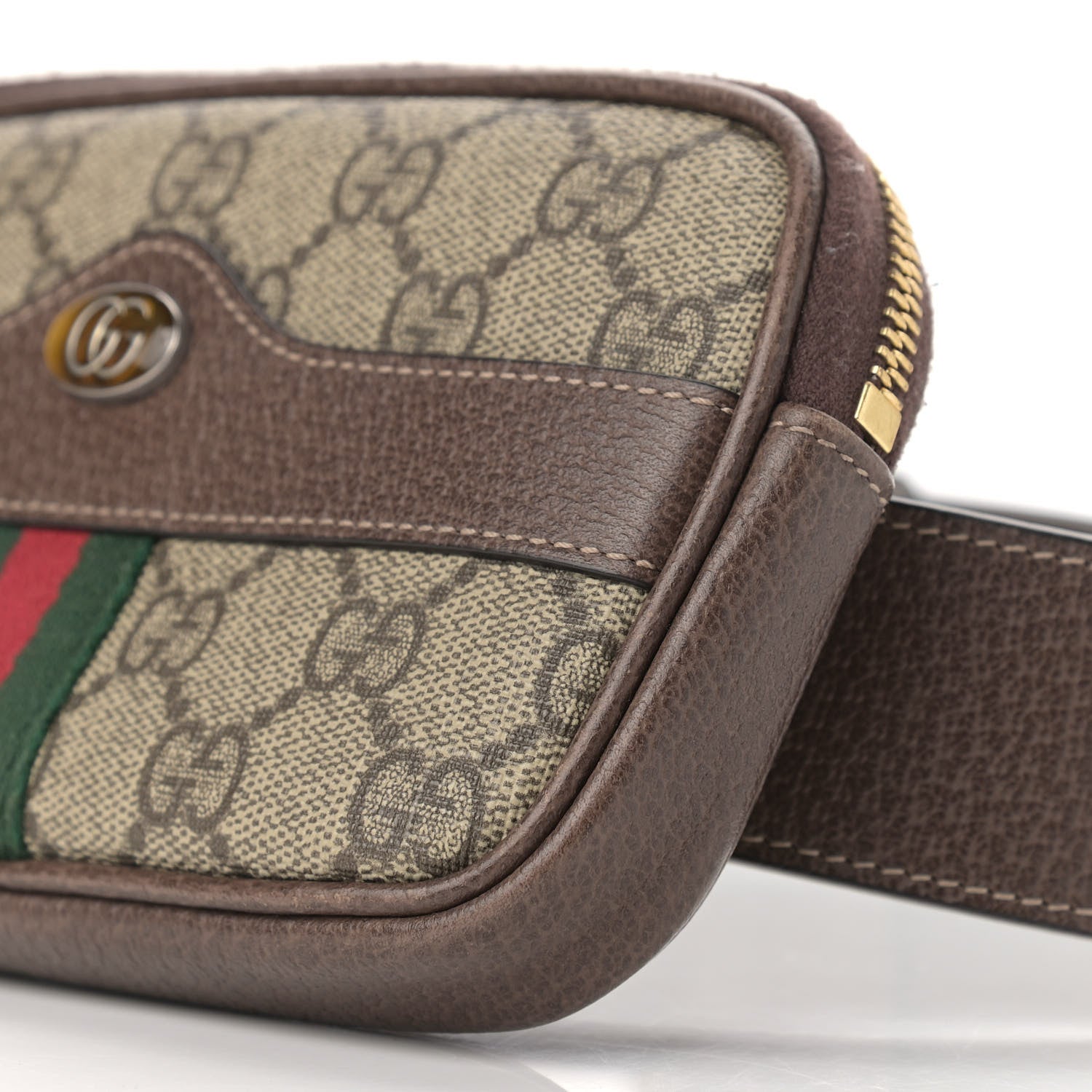 Gucci GG Supreme Monogram Ophidia Belted iPhone Case 85 34 Dark Brown 10 of 11