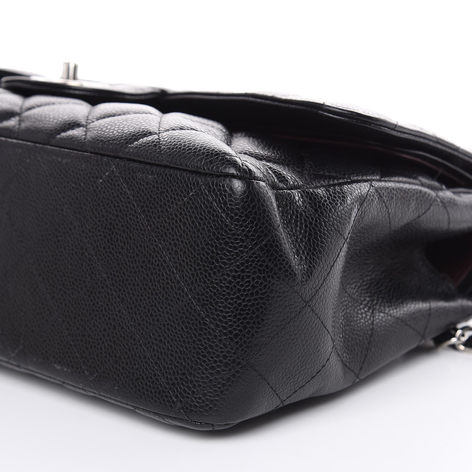 Chanel Caviar Quilted Jumbo Double Flap Black 9 of 15