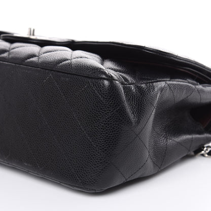 Chanel Caviar Quilted Jumbo Double Flap Black 9 of 15