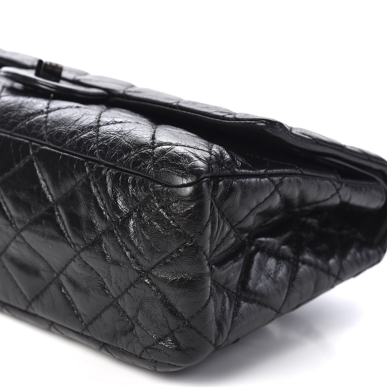 Chanel Aged Calfskin Quilted 2.55 Reissue 226 Flap So Black 6 of 9