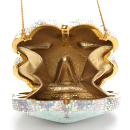 Judith Leiber Crystal Four Leaf Clover Minaudiere Chain Clutch Multicolor 5 of 8