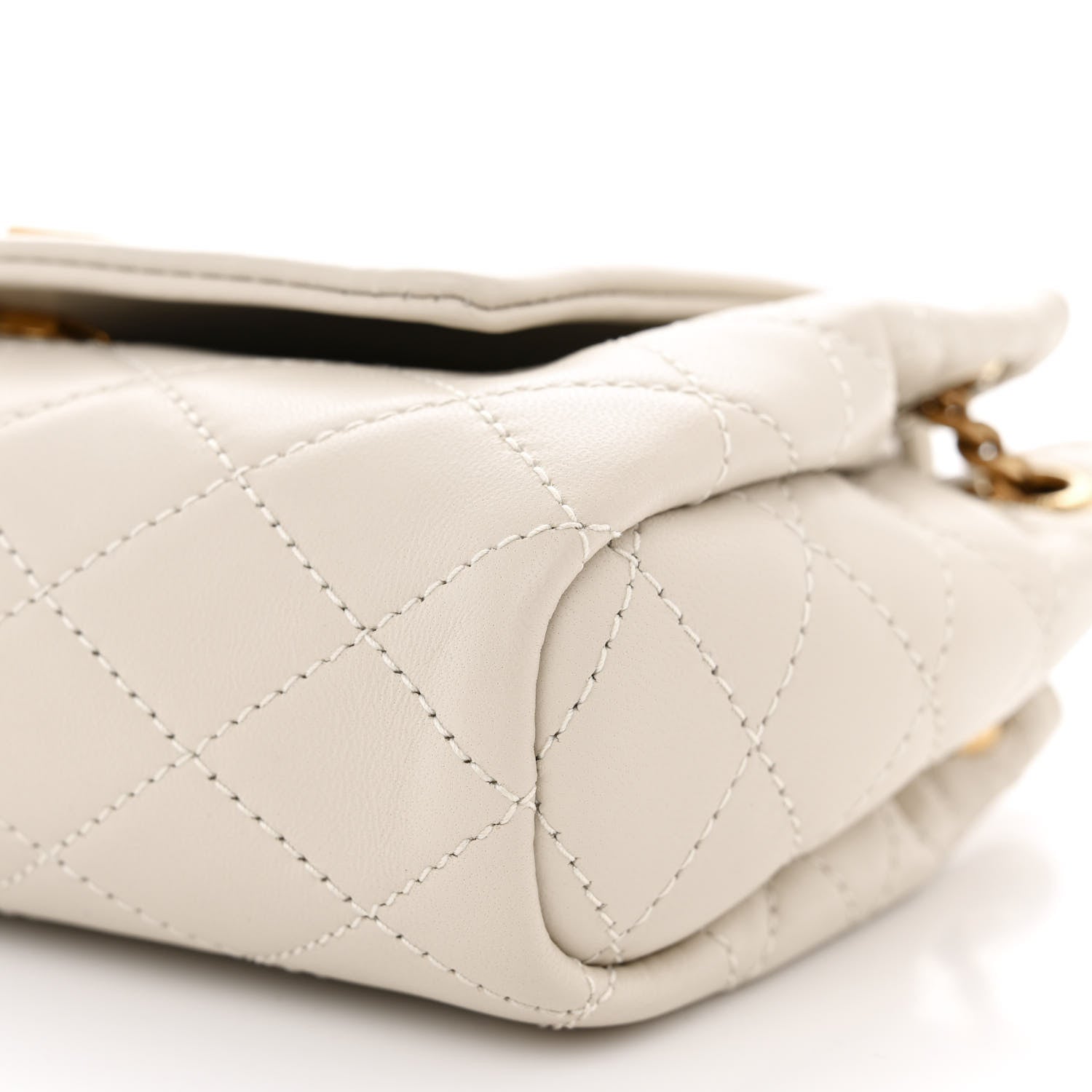 Saint Laurent Lambskin Quilted Monogram Mini Nolita Crema Soft 10 of 10