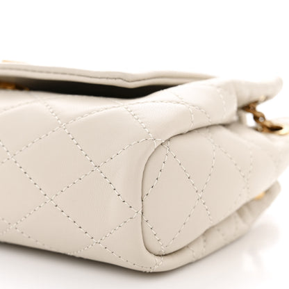 Saint Laurent Lambskin Quilted Monogram Mini Nolita Crema Soft 10 of 10